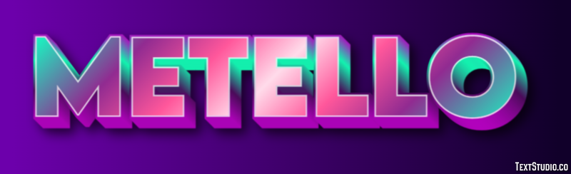 Metello Effetto testo