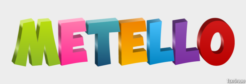 Metello Effetto testo