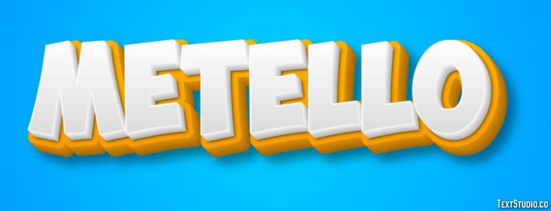 Metello Efecto de Texto