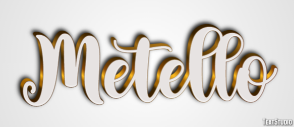 Metello Effetto testo
