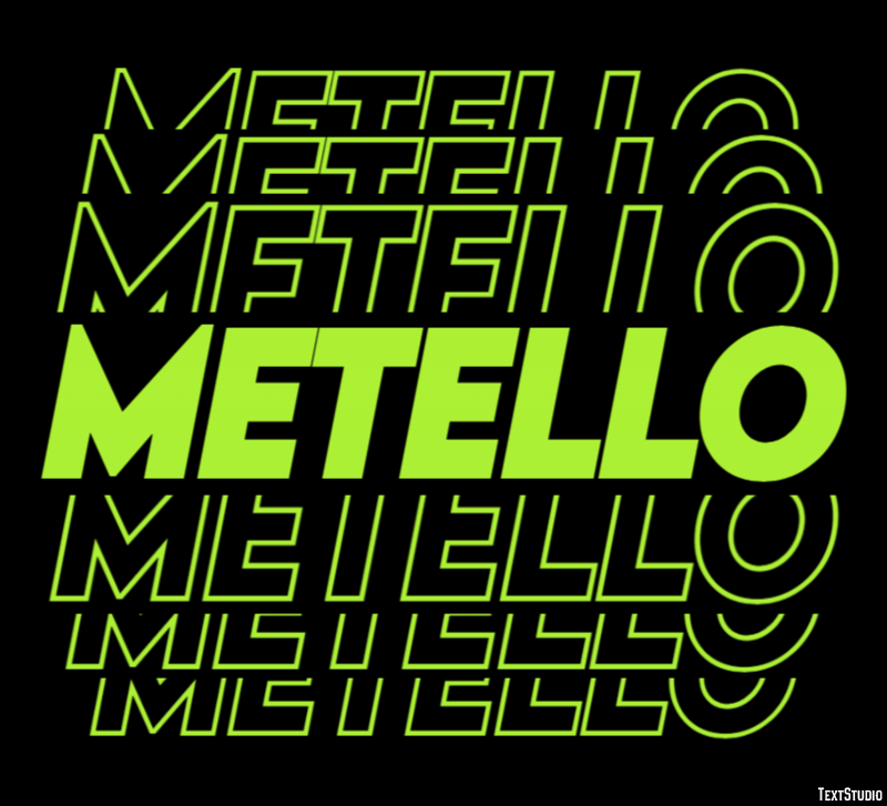 Metello Effetto testo