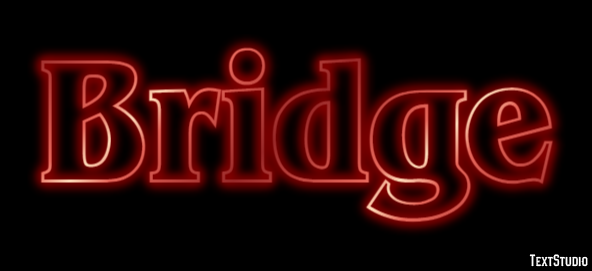 Bridge Text effect