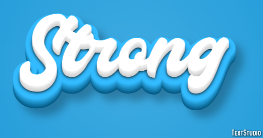 Strong Efecto de texto