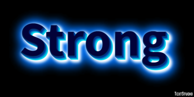 Strong Efecto de Texto
