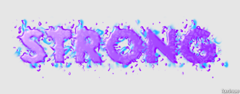 Strong Efecto de texto