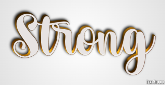 Strong Efecto de Texto
