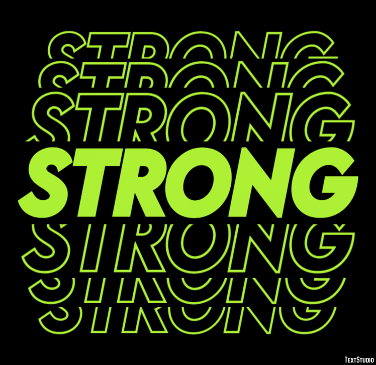 Strong Efecto de Texto
