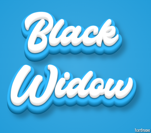 Black Widow Efecto de Texto