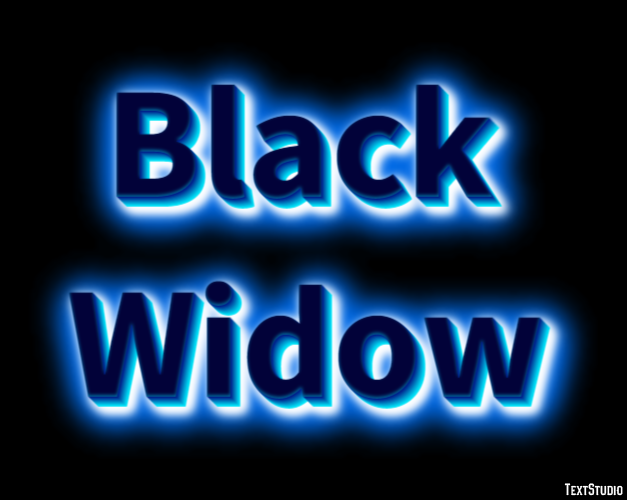 Black Widow Text effect