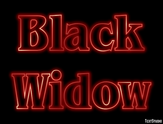 Black Widow Text effect