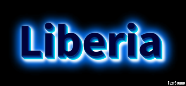 Liberia Text Effect
