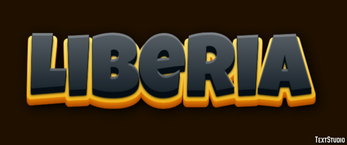 Liberia Text Effect