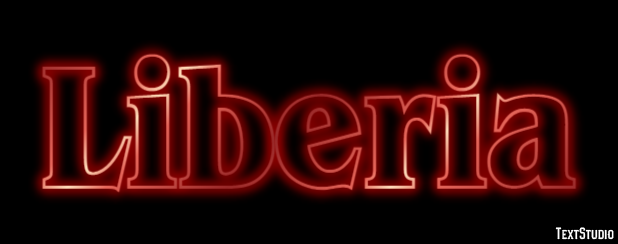 Liberia Text Effect
