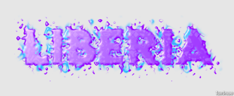 Liberia Text Effect