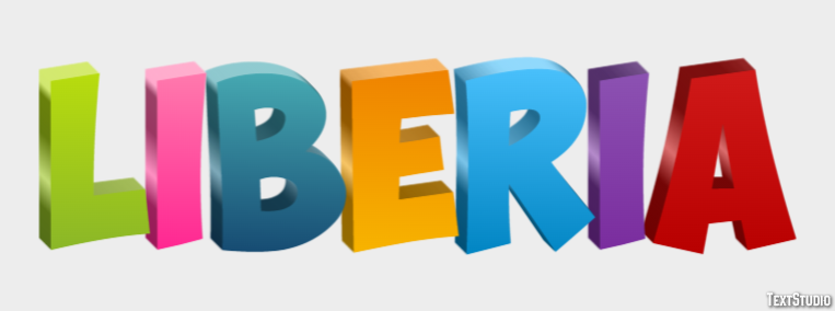 Liberia Text effect