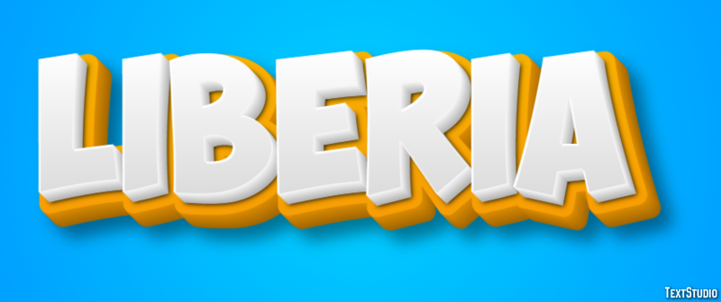 Liberia Text Effect