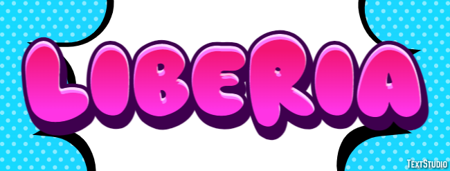 Liberia Text effect
