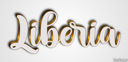 Liberia Text effect