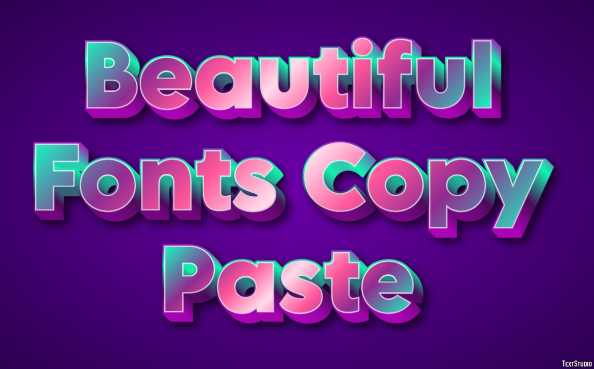 Beautiful Fonts Copy Paste テキスト効果