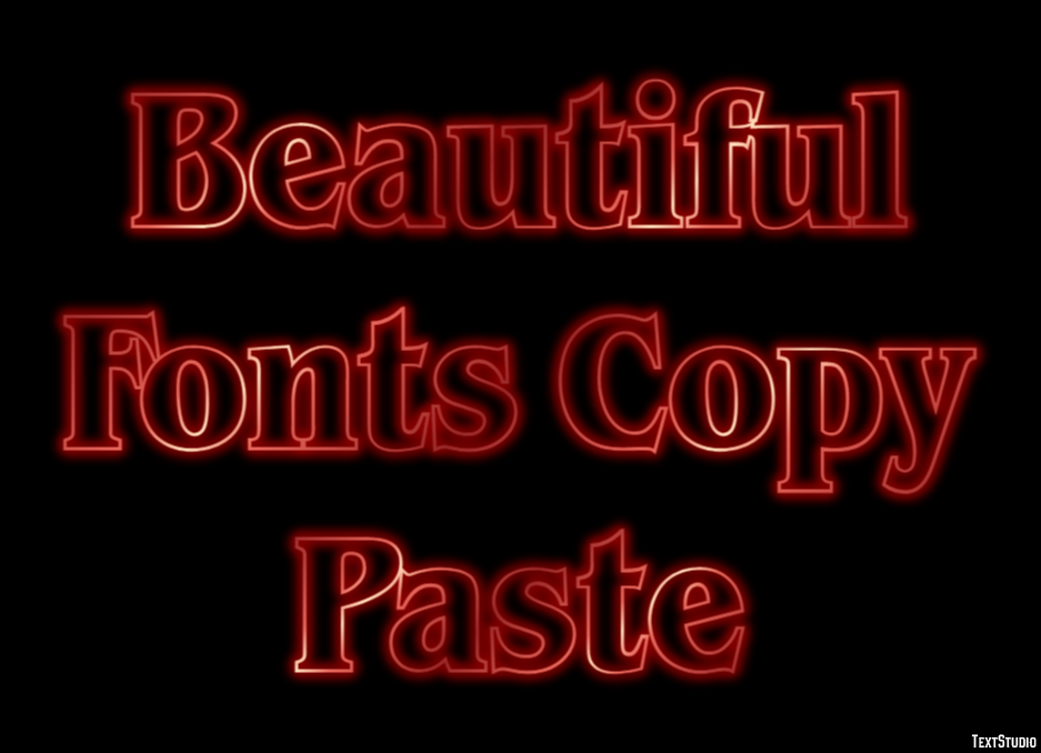 Beautiful Fonts Copy Paste テキスト効果