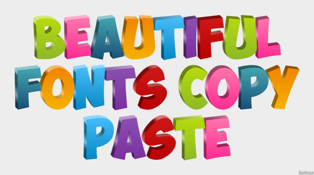 Beautiful Fonts Copy Paste テキスト効果