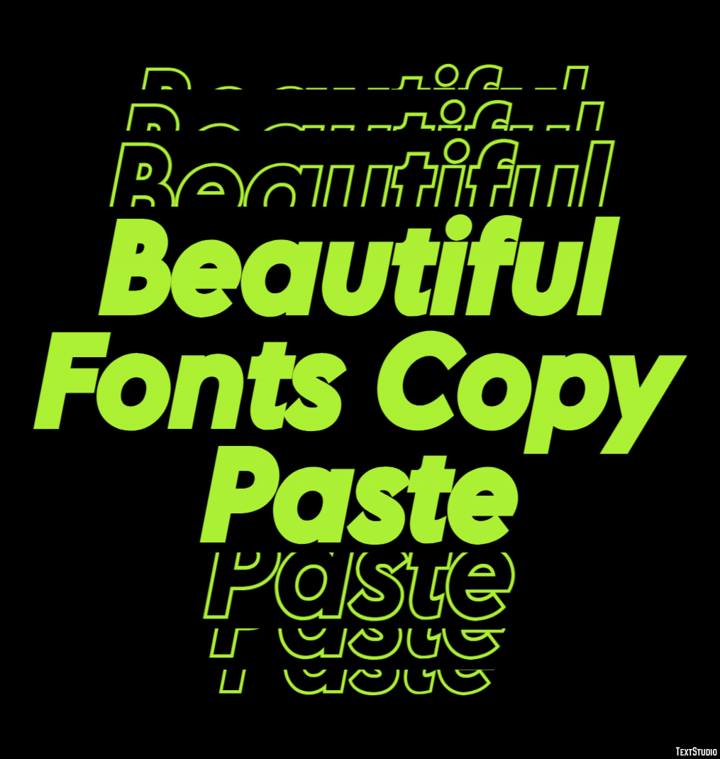 Beautiful Fonts Copy Paste テキスト効果