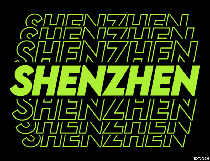 Shenzhen Efekt tekstowy