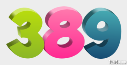 389 Text effect