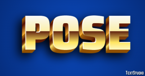 Pose Efecto de Texto