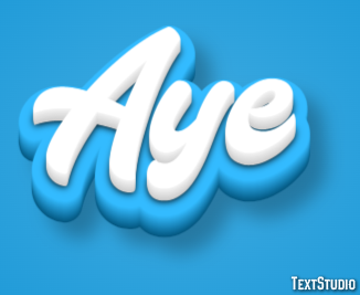 Aye Text Effect