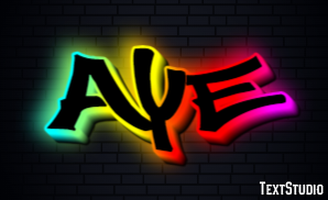 Aye Text effect
