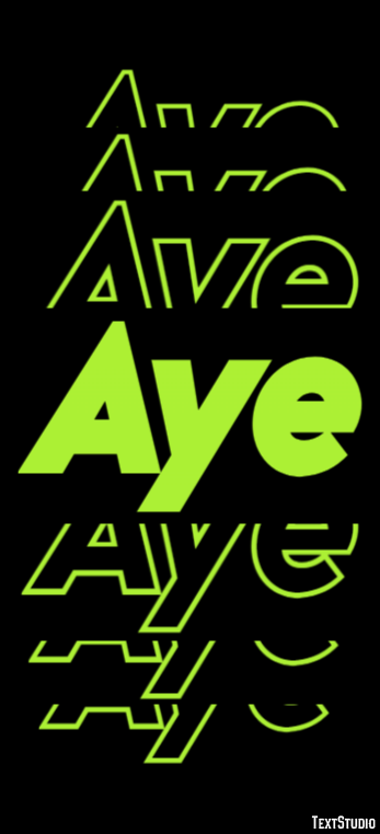 Aye Text Effect