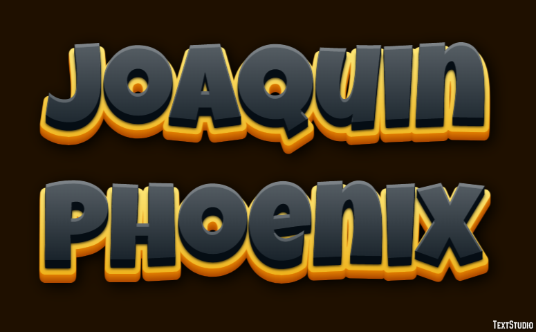 Joaquin Phoenix Texteffekt