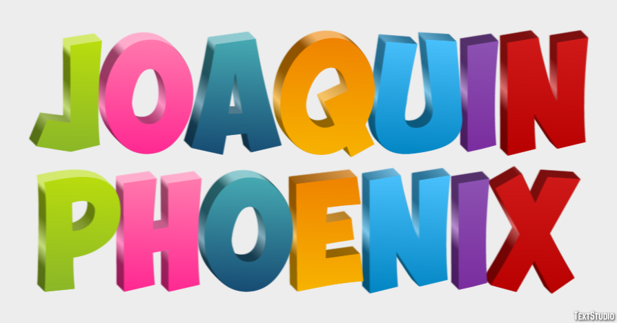 Joaquin Phoenix Эффект текста