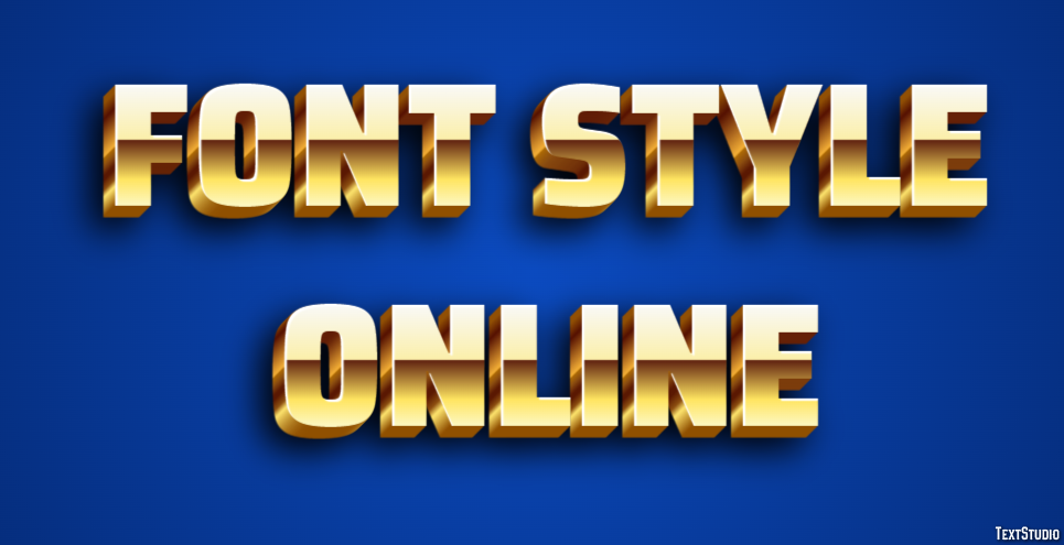 Font Style Online Efekt tekstowy