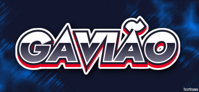 Gavião Эффект текста