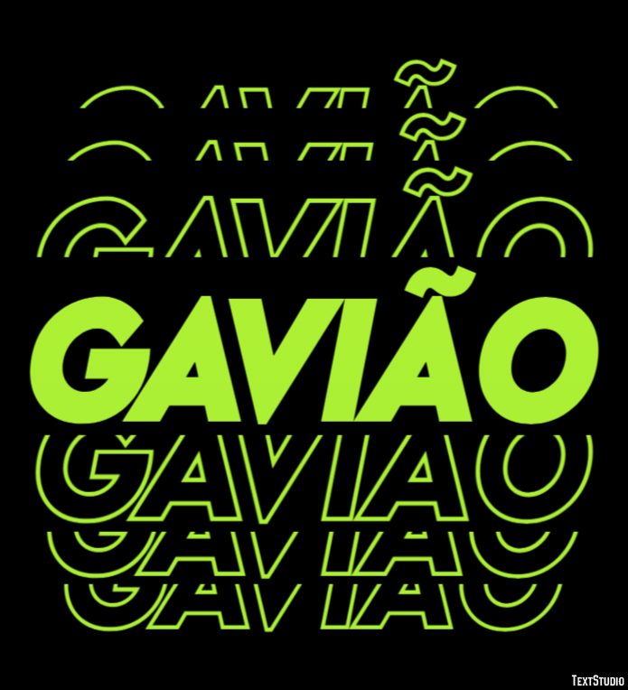Gavião Эффект текста