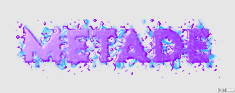 Metade Efecto de texto