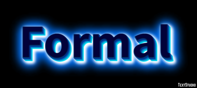 Formal Text Effect