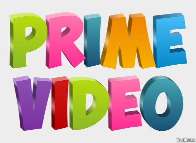 Prime Video Efecto de texto