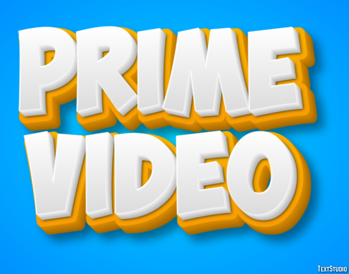 Prime Video Efeito de texto