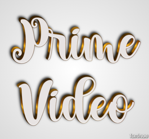 Prime Video Efecto de texto
