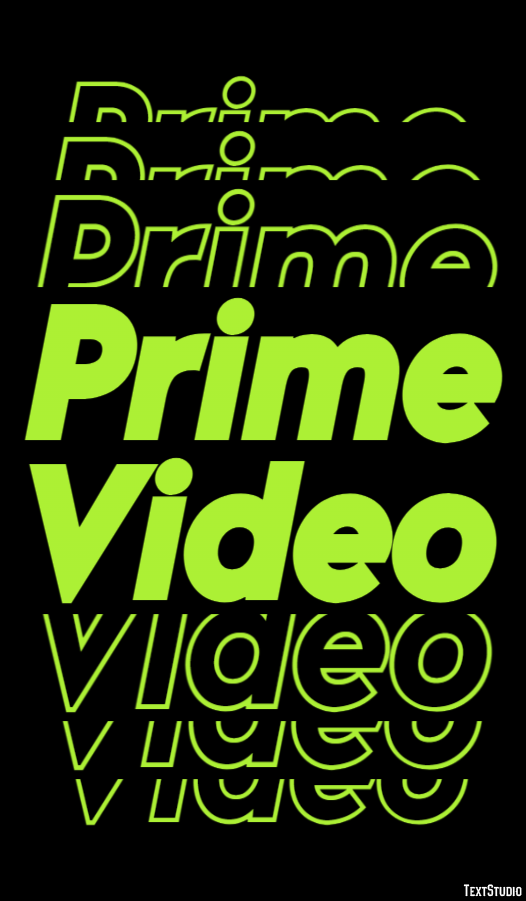 Prime Video テキスト効果