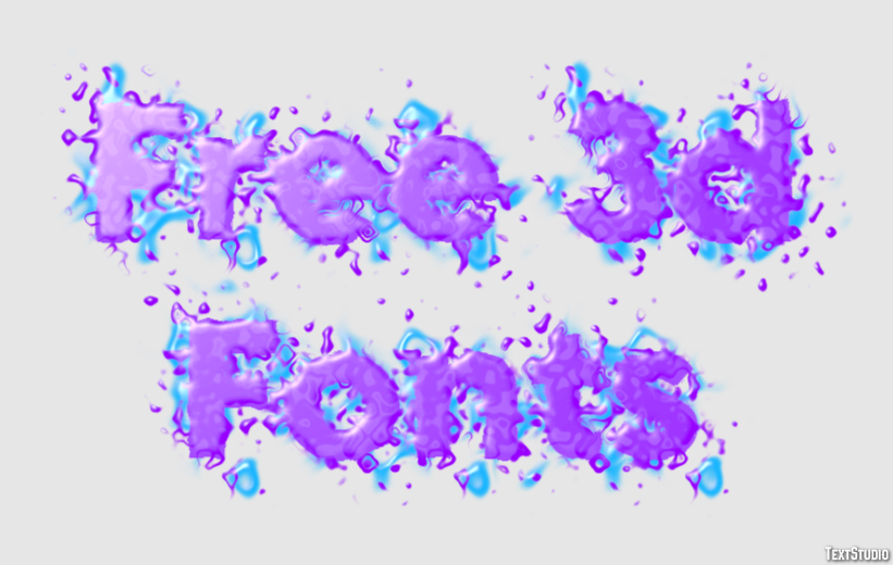 Free 3d Fonts Efekt tekstowy