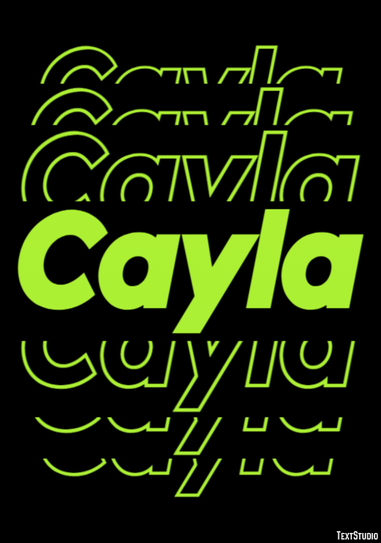 Cayla Efecto de Texto