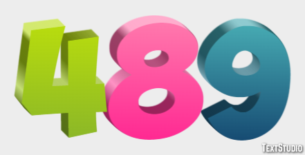 489 Text Effect