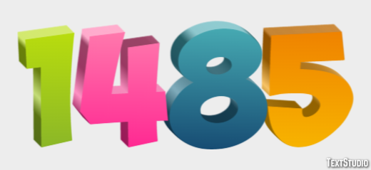 1485 Effetto testo