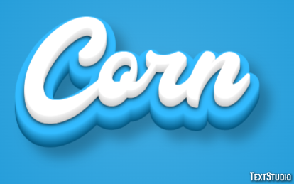 Corn Text Effect