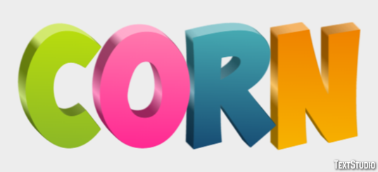 Corn Text Effect