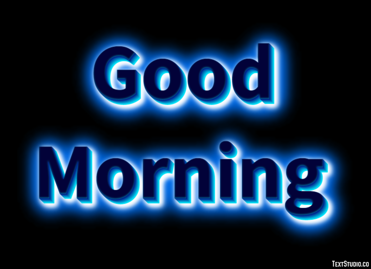 Good Morning Effetto testo